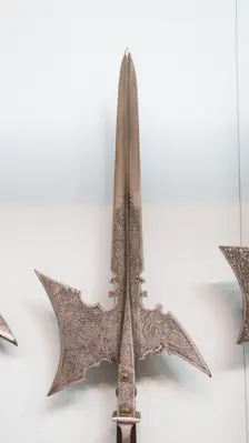 Halberd of Emperor Matthias (reigned 1612-19), German, dated 1612. Creator: Unknown