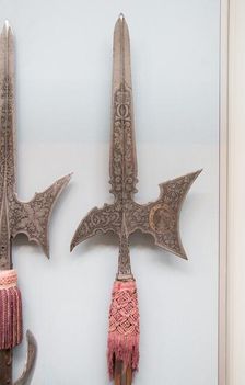 Halberd of Prince Karl Eusebius of Liechtenstein (1611-1684), German, dated 1632. Creator: Unknown