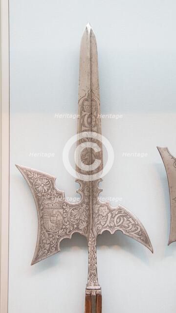 Halberd of Prince Karl Eusebius of Liechtenstein (1611-1684), German, dated 1632. Creator: Unknown.