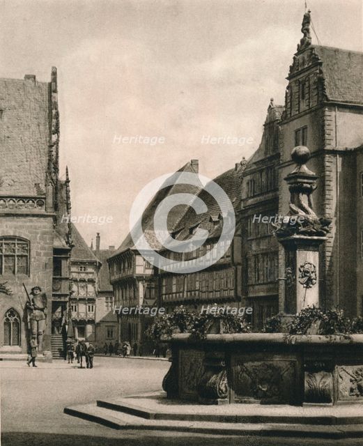 'Halberstadt - Marketplace', 1931. Artist: Kurt Hielscher.