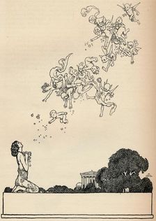 Half title to A Midsummer Night's Dream 1914. Artist: W Heath Robinson
