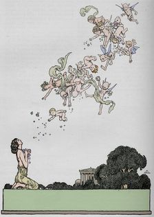 Half title to A Midsummer Night's Dream 1914. Artist: W Heath Robinson