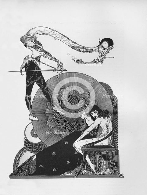 'Half-Title of Goethe's Faust', 1925. Artist: Harry Clarke.
