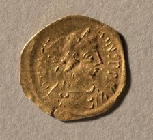 Half Tremissis of Justinian I, 527-565. Creator: Unknown