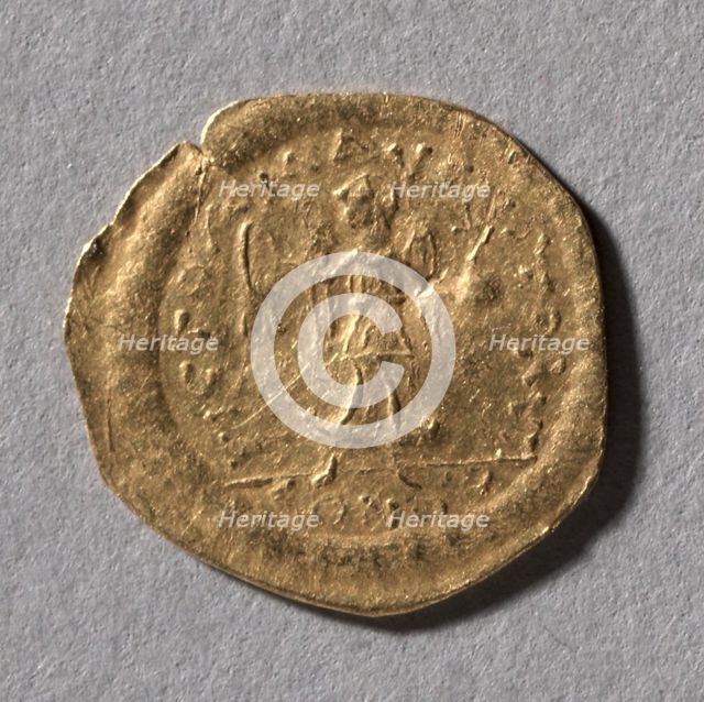 Half Tremissis of Justinian I, 527-565. Creator: Unknown.