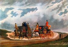Half Way (Leeds Coach) 1837 (1927).Artist: Charles Cooper Henderson