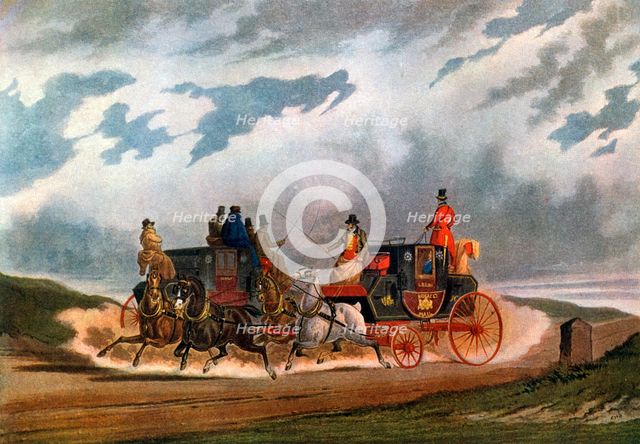 'Half Way (Leeds Coach)', 1837 (1927).Artist: Charles Cooper Henderson