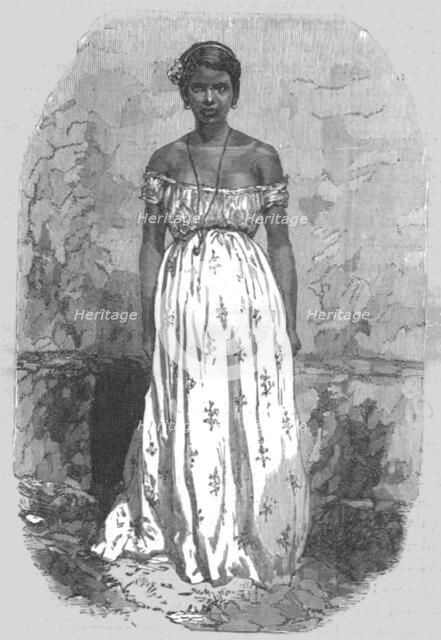 ''Half-caste girl of Manaos; Indian-Rubber Groves of the Amazons', 1875. Creator: Unknown.