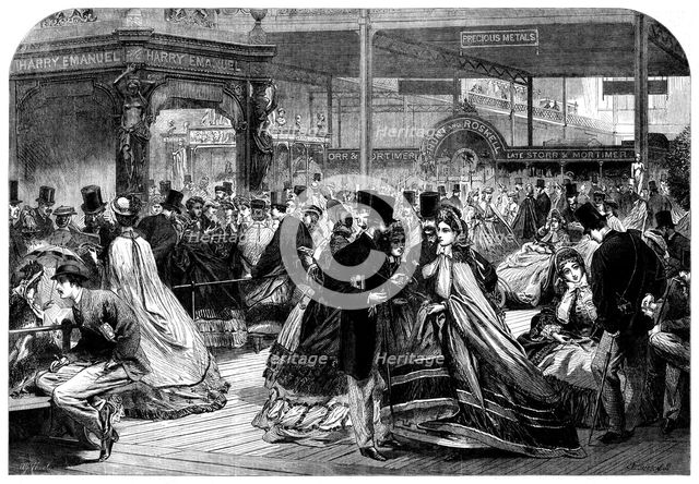 Half-crown Day at the International Exhibition, 1862. Creator: Mason Jackson.