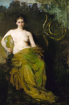 Half Draped Figure, ca. 1885. Creator: Abbott Handerson Thayer