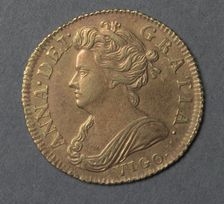 Half Guinea (obverse), 1703. Creator: Unknown