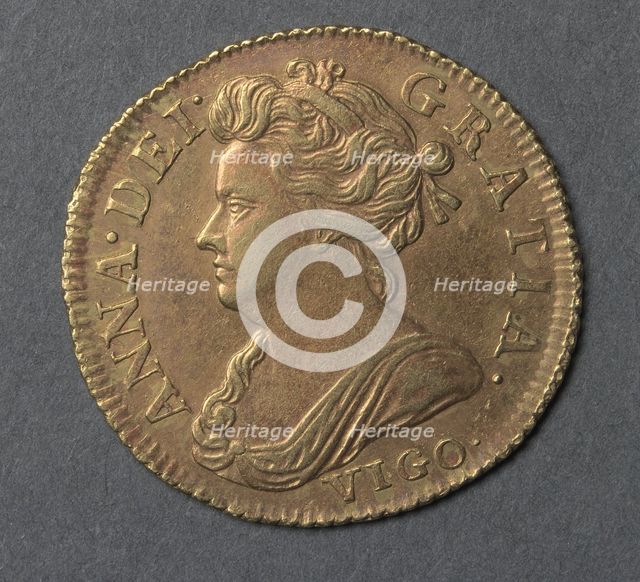 Half Guinea (obverse), 1703. Creator: Unknown.
