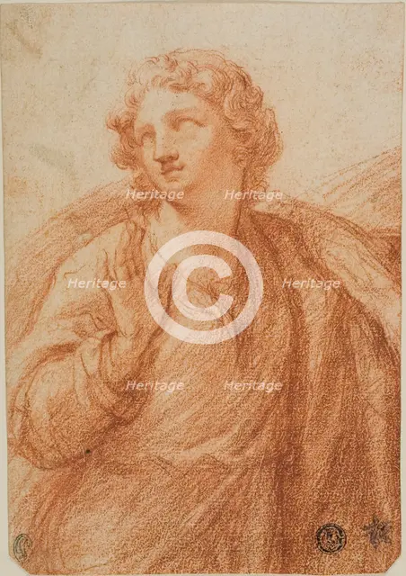 Half-length Draped Figure, n.d. Creator: Guido Reni.