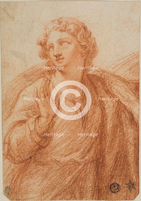 Half-length Draped Figure, n.d. Creator: Guido Reni.