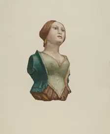 Half-Length Figure, 1935/1942. Creator: Rosamond P Gray