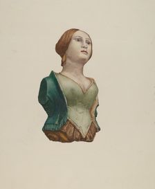 Half-Length Figure, 1935/1942. Creator: Rosamond P Gray