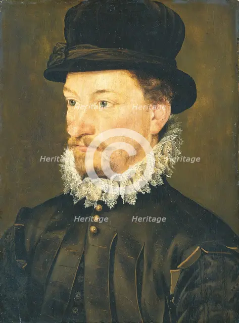 Half-length Portrait of a Young Man, c1570-1590. Creator: French Master c1550/1600.