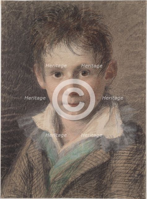 Half-length portrait of a boy. Creator: Ellenrieder, Marie (1791-1863).