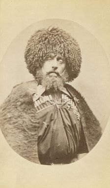 Half-length portrait of Aleksander Bek, facing front, between 1870 and 1886. Creator: Unknown