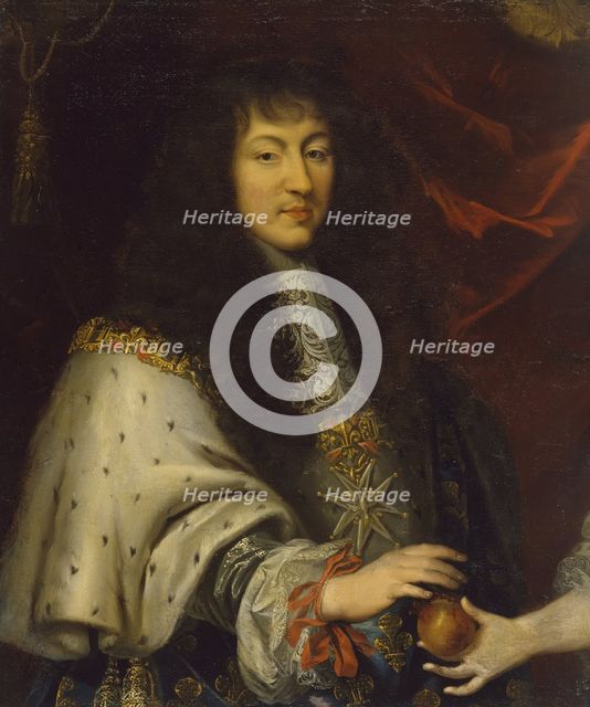 Half-length Portrait of Louis XIV (1638-1715), 17th century. Creator: Pierre Mignard.