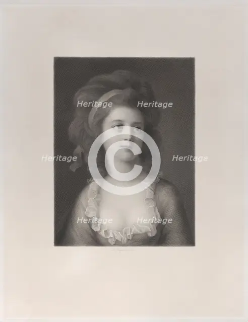 Half-length portrait of Sophie or Apollonia Helena Potocka as a young girl, 1872. Creators: Robert Reyher, E. H. Schroeder.