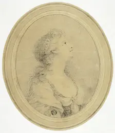 Half-Length Portrait of Woman in Profile, Facing Right, n.d. Creator: Peltro William Tomkins