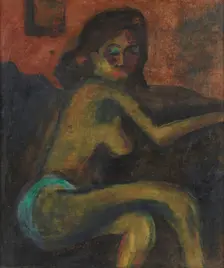 Half-naked woman. Creator: Pechstein, Hermann Max (1881-1955)