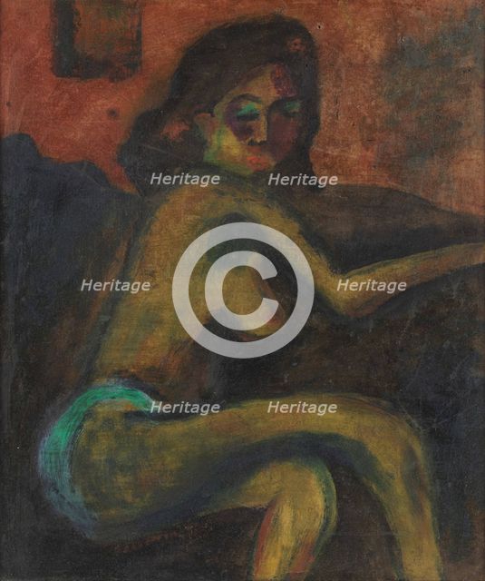 Half-naked woman. Creator: Pechstein, Hermann Max (1881-1955).