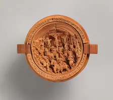 Half of a Prayer Bead with the Crucifixion, early 16th century. Creator: Unknown