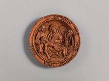 Half of a Prayer Bead with the Lamentation, early 16th century. Creator: Unknown