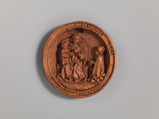 Half of a Prayer Bead with the Prayer of the Rosary, early 16th century. Creator: Unknown