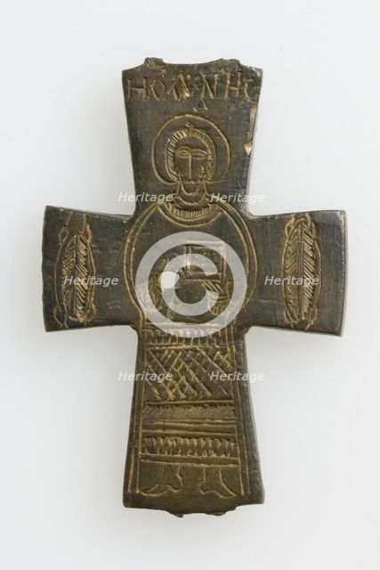 Half of a Reliquary Pendant Cross, Byzantine, 11th century. Creator: Unknown.