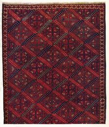 Half of an Ersari Turkoman rug, c1700