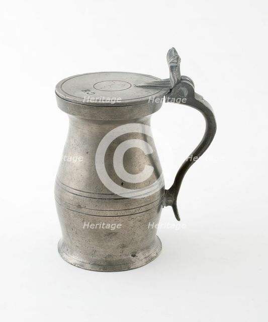Half Pint Covered Wine Measure, England, c. 1740. Creator: Unknown.
