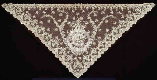 Half Shawl, Belgium, 1855/65. Creator: Unknown.