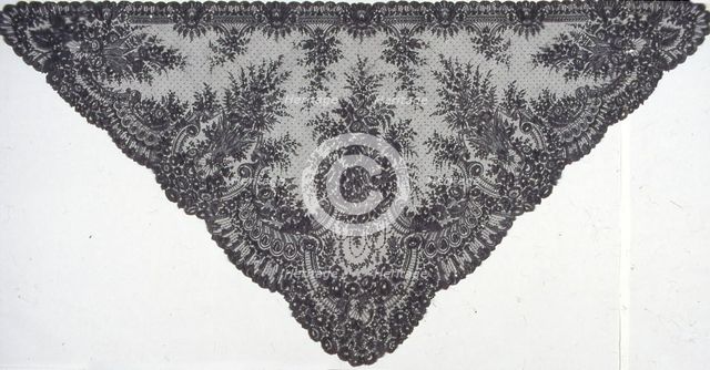 Half Shawl, France, 1860s. Creator: Unknown.