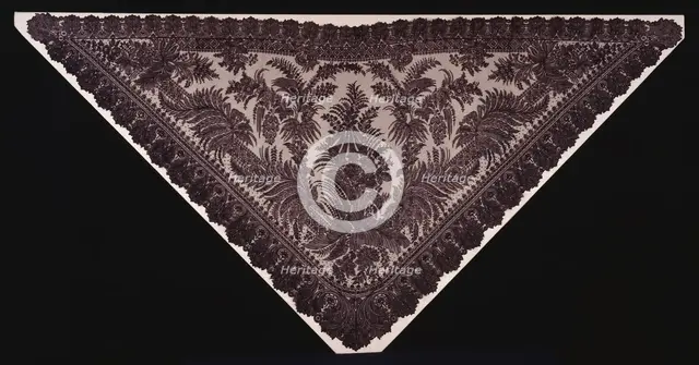 Half Shawl, France, Early 1860s. Creator: Unknown.