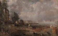 Half-size Sketch for The Opening of Waterloo Bridge (“Whitehall Stairs, June 18, 1817”), 1829 to 183 Creator: John Constable