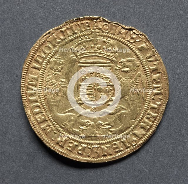 Half Sovereign (reverse), 1544-1547. Creator: Unknown.