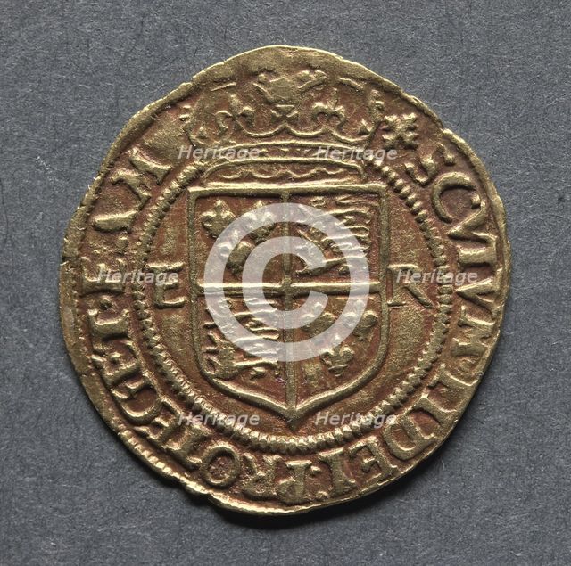 Halfcrown (reverse), 1560-1561. Creator: Unknown.