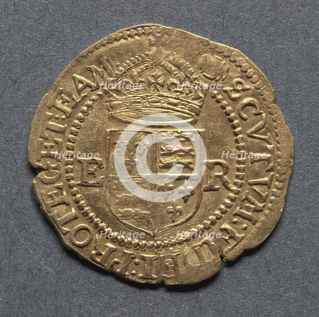 Halfcrown (reverse), 1583-1603. Creator: Unknown.