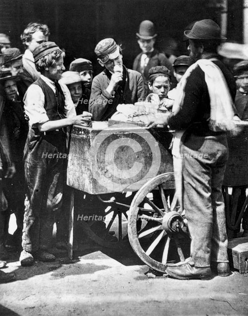'Halfpenny Ices', 1877. Creator: John Thompson.