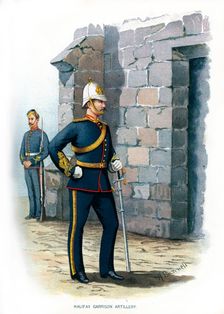Halifax Garrison Artillery c1890.Artist: H Bunnett