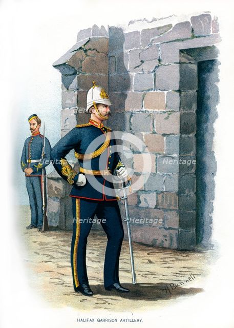 'Halifax Garrison Artillery', c1890.Artist: H Bunnett