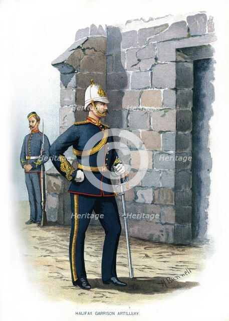 'Halifax Garrison Artillery', c1890.Artist: H Bunnett