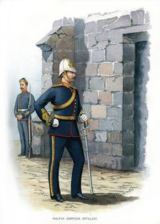Halifax Garrison Artillery c1890.Artist: H Bunnett
