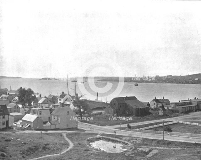 Halifax Harbour, Nova Scotia, from Dartmouth, Canada, c1900. Creator: Unknown.