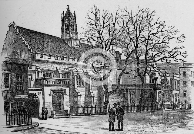 'Hall and Library, Gray's Inn', 1890. Artist: Unknown.