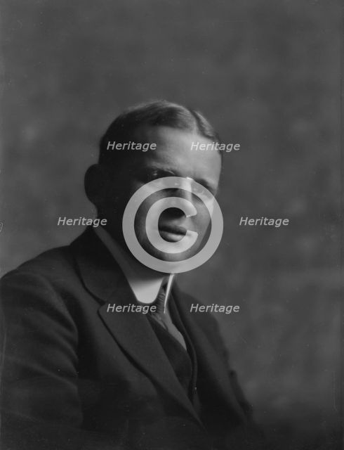 Hall, C.L., Captain, portrait photograph, 1917. Creator: Arnold Genthe.