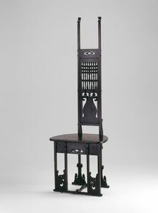 Hall Chair, c. 1900. Creator: Charles Rohlfs